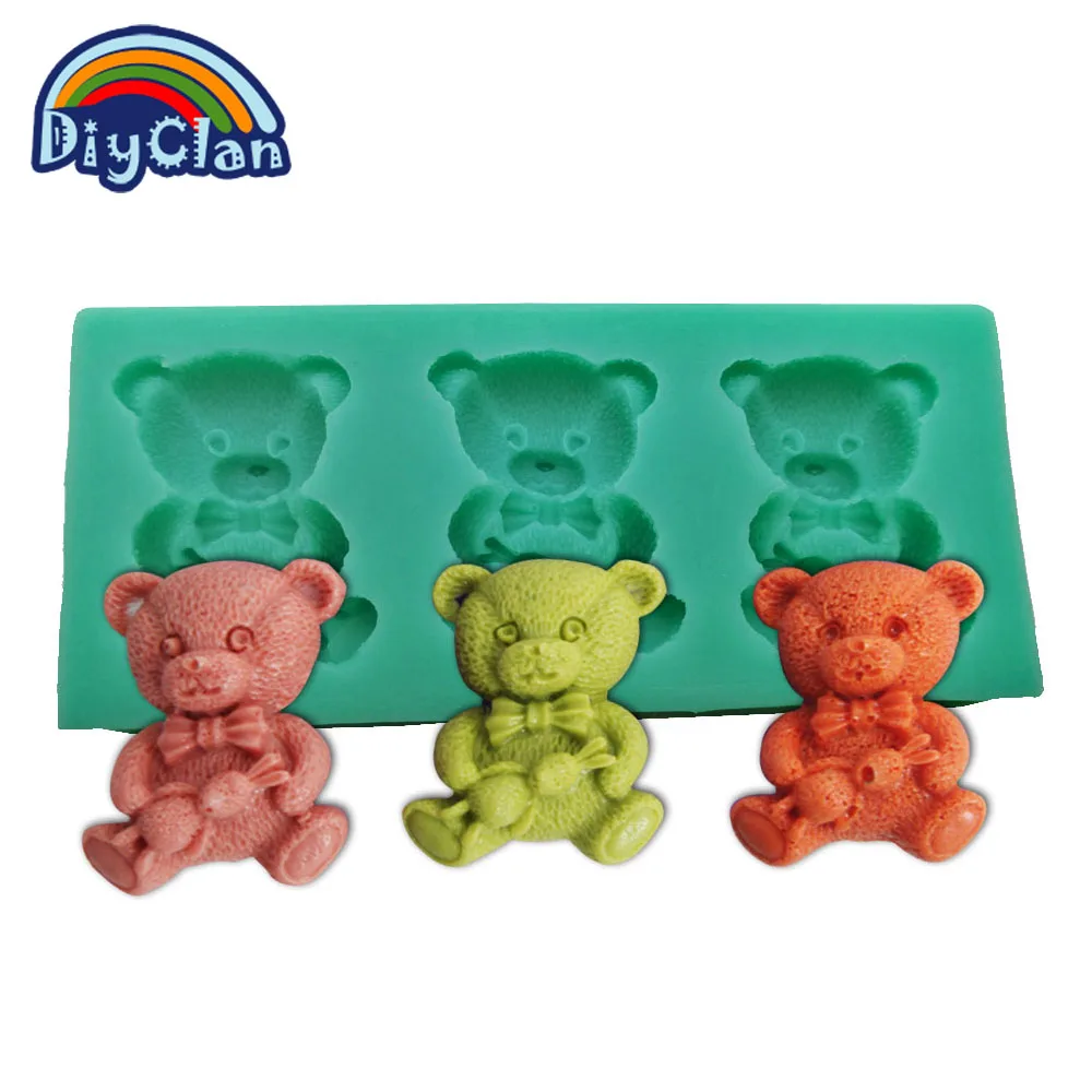 Силиконовые формы Медведь для украшения торта пищевой силикон|mold for|silicone moldsilicone