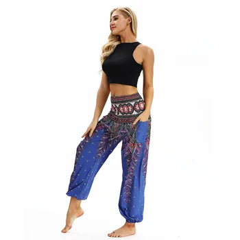

women's pant 2019 Men Women Casual Loose Hippy Trousers Baggy Boho Aladdin Harem Pants c0314