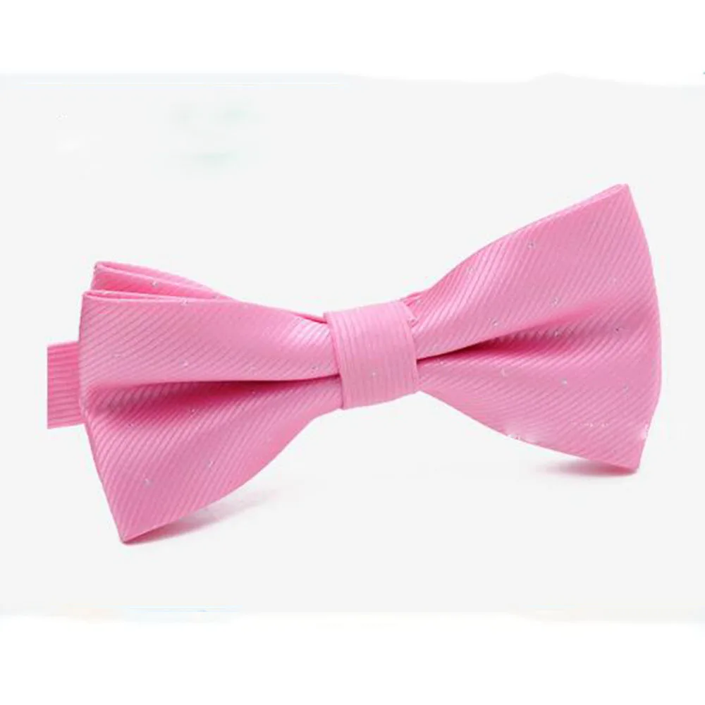 Детская одежда с галстуком-бабочкой для маленьких мальчиков; аксессуары; Однотонная рубашка джентльмена; Бабочка; Vestidos Gravata Borboleta - Цвет: Pink