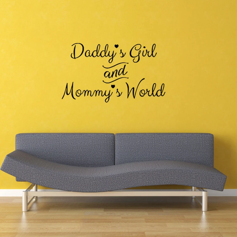 Autocollant Mural Avec Citation Du Verset Anglais Pour Maman Et Papa Affiche En Vinyle Decoration De La Maison Salon Chambre A Coucher Jg3977 Aliexpress