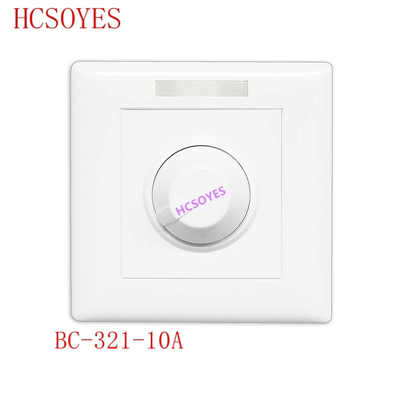 

BC BC-321-10A Constant voltage PWM knob style dimmer DC12V-24V 10A manual switch controller for LED strip light 0~100% adjust