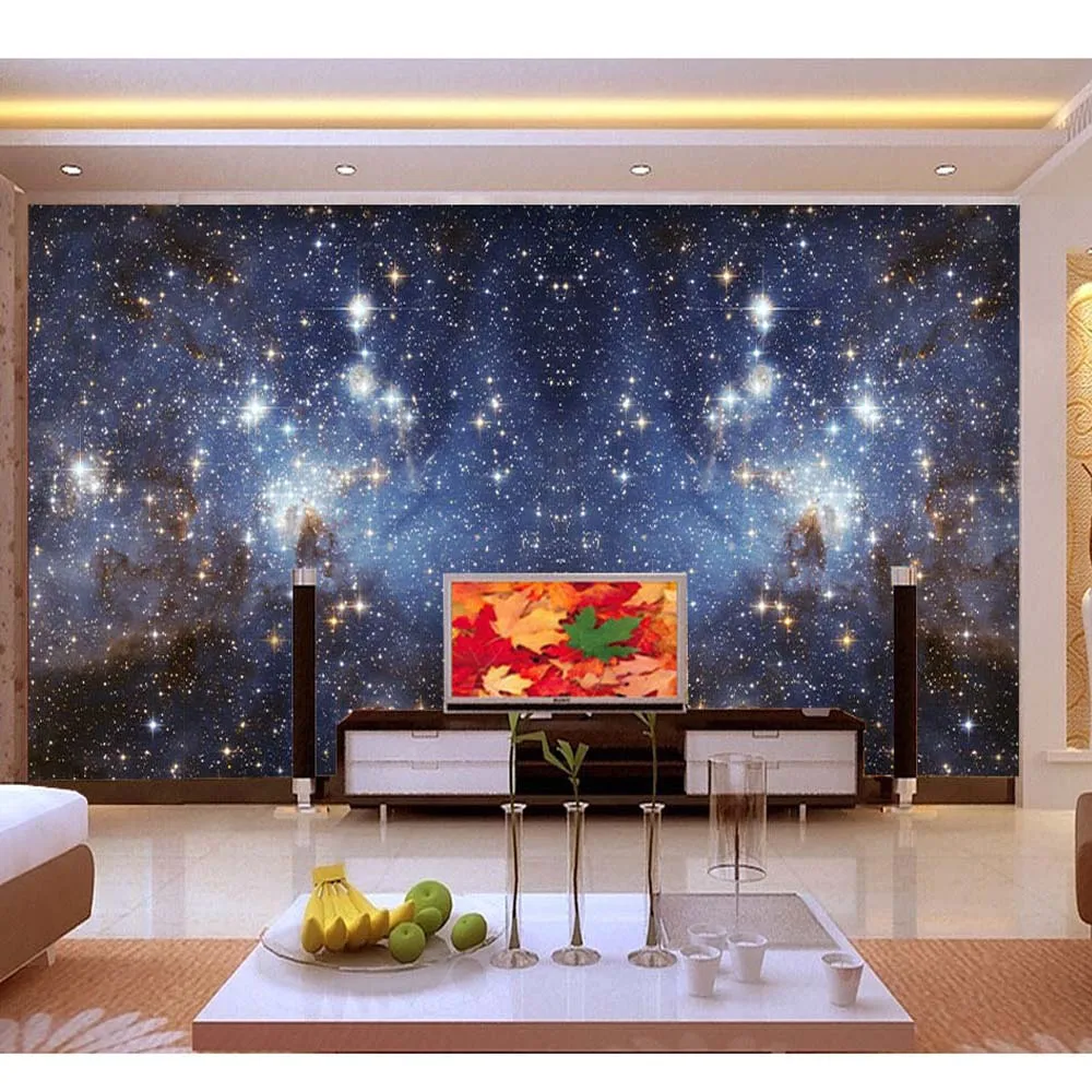 Настенная бумага с рисунком звезды HD настенная пейзажем для гостиной домашняя