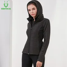 Зимнее Спортивное пуховое пальто Женская съемная ветрозащитная спортивная одежда с капюшоном топы белые куртки для бега на утином пуху