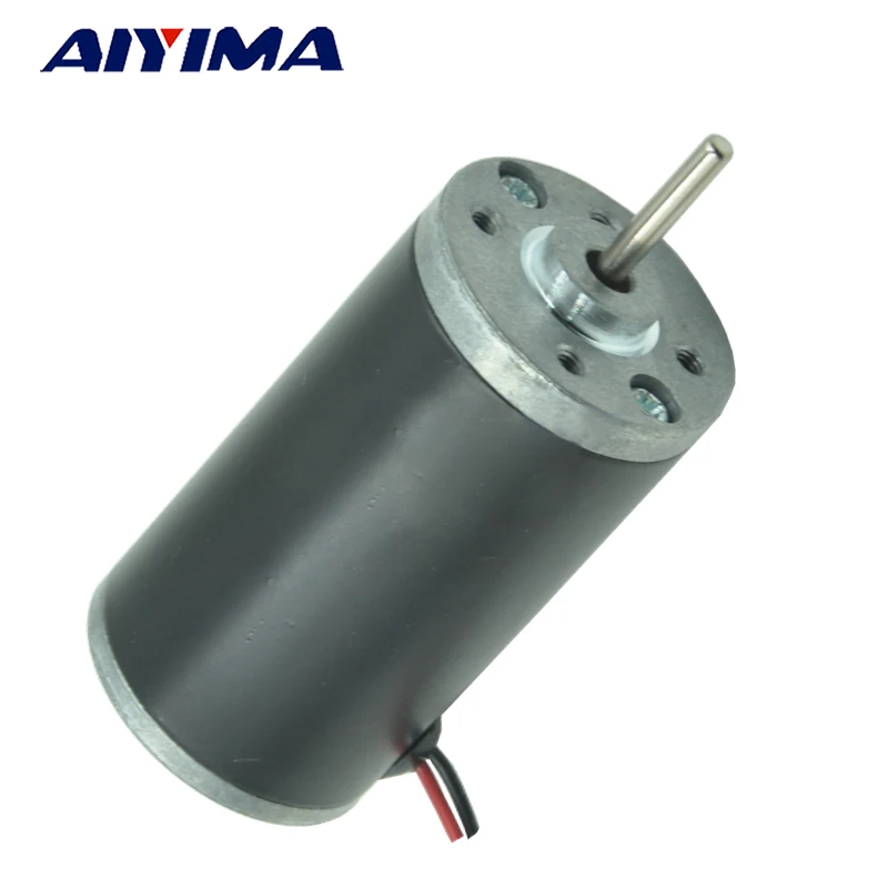 

AIYIMA Permanent Magnet DC Motor Miniature High Power Motor Speed Control Positive and Negative High Speed Motor 6V 12V 24V