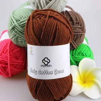 

500g/10 Balls Silk Wool Cotton Yarn Threads For Hand Knitting Sale Baby Crochet Yarn Rainbow Blanket Sweater Hats Knitting YARN