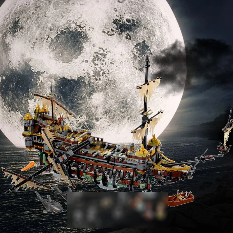 

The Slient Mary 2344 Pcs Mini Bricks Set Sale Pirate of The caribbean Compatible Building Blocks Toys For Children