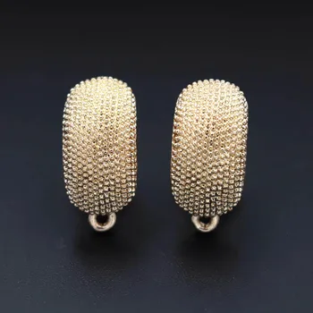 

Earrings Post Connector Linker Clip Back Rectangle Base Findings Indian African Costume Bridal Women Earrings DIY Jewelry Making