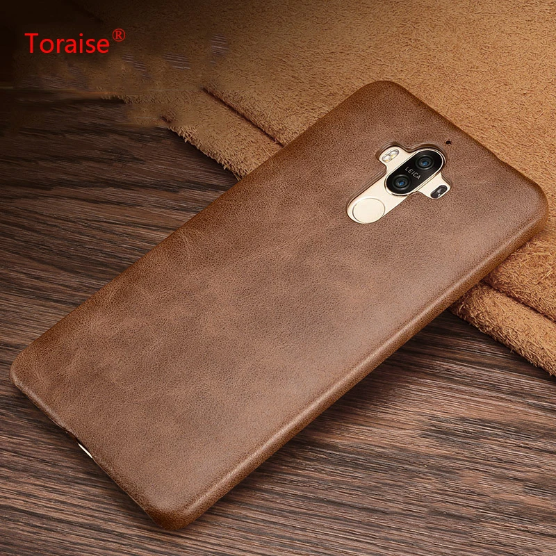 

Toraise Protective Case For Huawei Mate 9 Case Luxury Genuine Leather Back Cover Case For Huawei Mate 9 Pro Phone Coque Capa