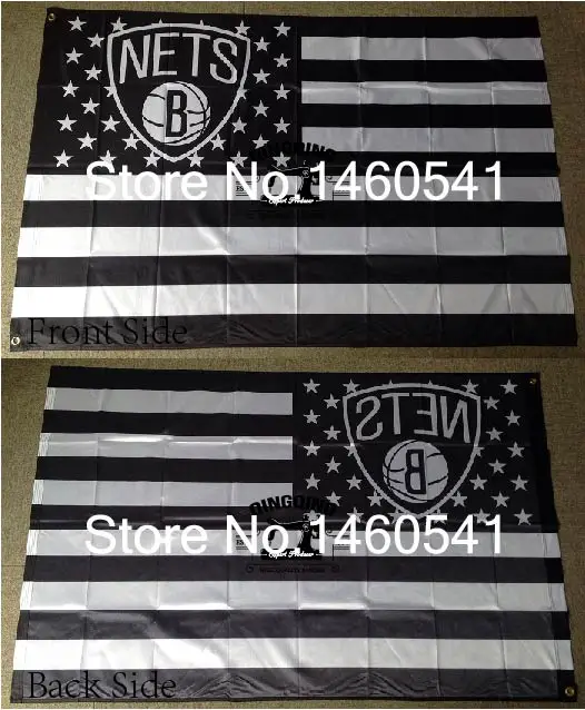 Brooklyn Nets Nation Flag 3ft x 5ft Polyester NBA Brooklyn Nets Banner