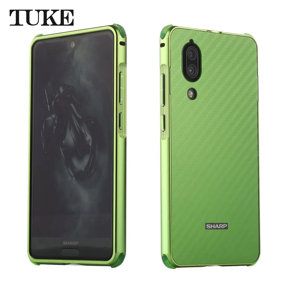 TUKE для SHARP AQUOS S2 Para Coque металлический алюминиевый бампер+ матовый чехол 2 в 1 из углеродного волокна для Xiaomi MI6 Funda