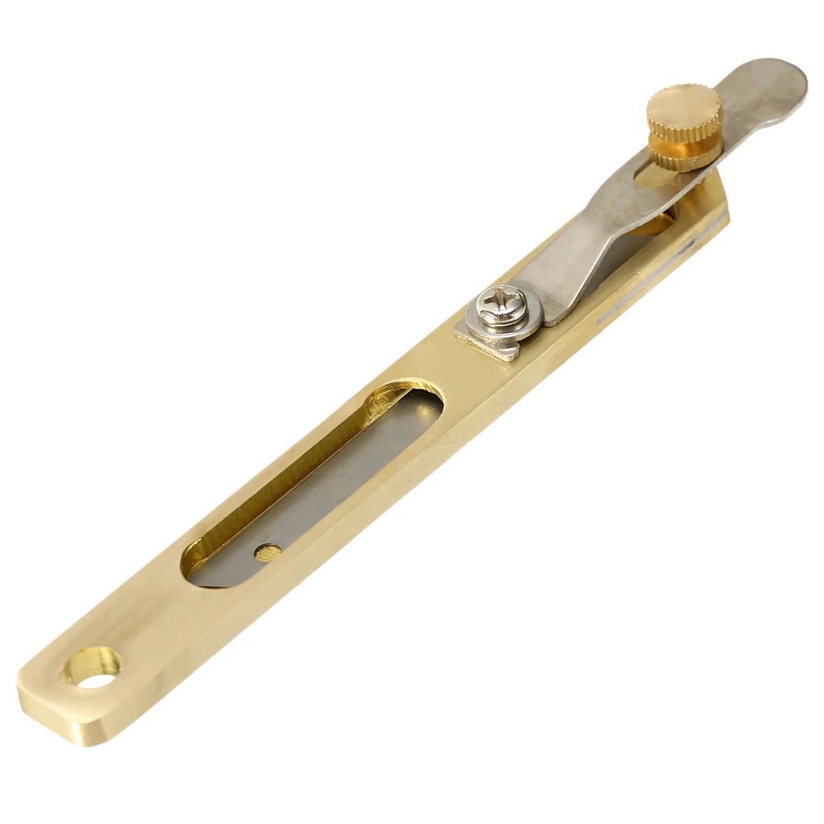 1pcs Leather Craft Tools DIY Incision Cutter Knife Copper Trimming Tool with Blade for Cutting Patchwork Fabric Splitter