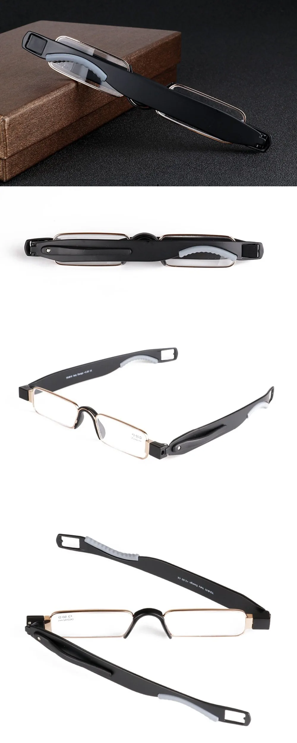 Чашма бренд 360 градусов очки вращающихся очки для чтения TR 90 качество очки для чтения
