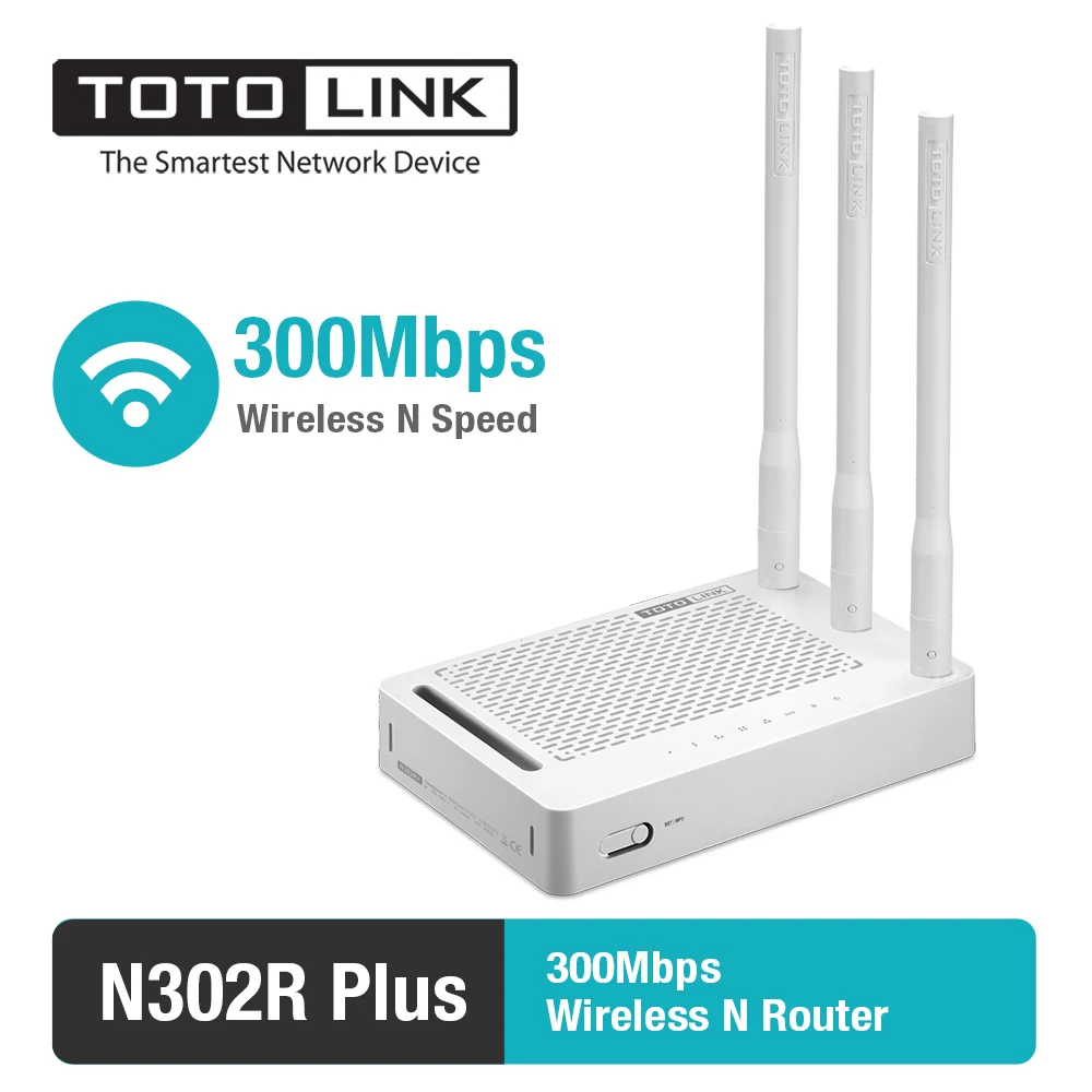 TOTOLINK N302R 300Mbps WiFi Router Wireless Router with 3 pcs of 5dBi Antennas in Russia Firmware