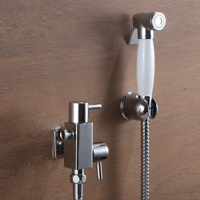 Brass+Ceramic Toilet Sprayer Head / Bidet Spray Valve 1.5m Hose Combination Kitin Bidets from
