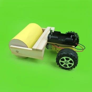 

Diy road roller manual material assembly model toy children gift