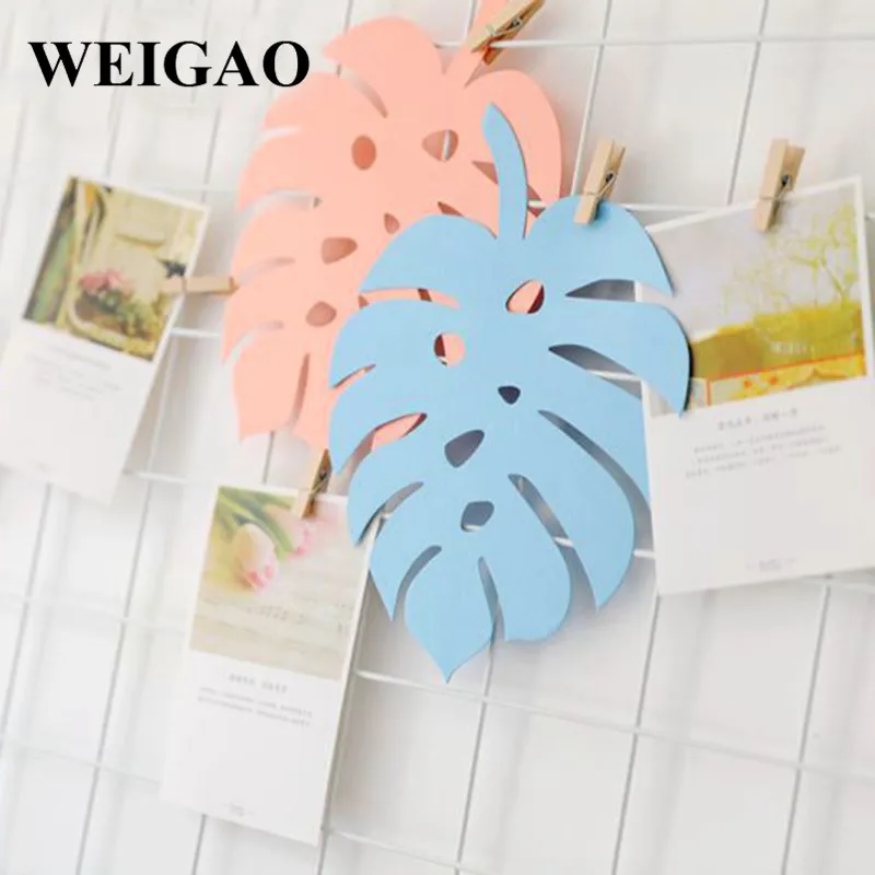 WEIGAO 6 шт. DIY бумажный лист черепахи/Искусственная ладонь Декор Свадьба Вечеринка