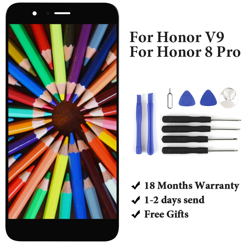 

5.7' For Huawei Honor V9 LCD Display With Touch Screen Assembly Replacement For Huawei Honor 8 Pro LCD Screen With Tools