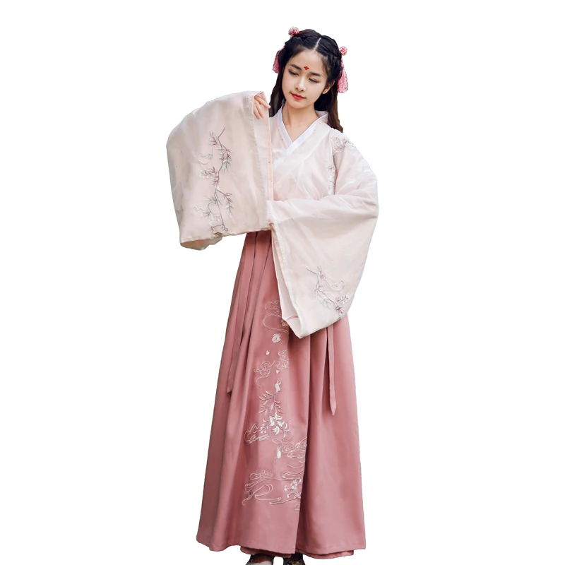 Женский костюм Hanfu династии Тан|Танцевальный для китайских народный танцев| |