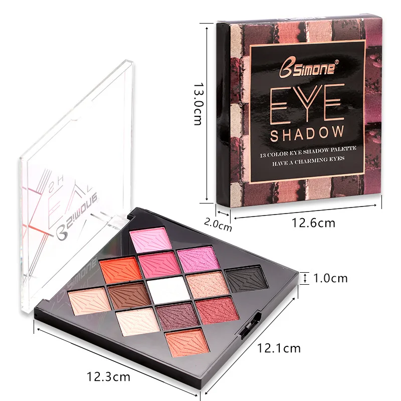 

Cosmetics 6 Color Matte Natural Eye Shadow Palette EyeShadow Nude Eyelid Waterproof Makeup with Mirror