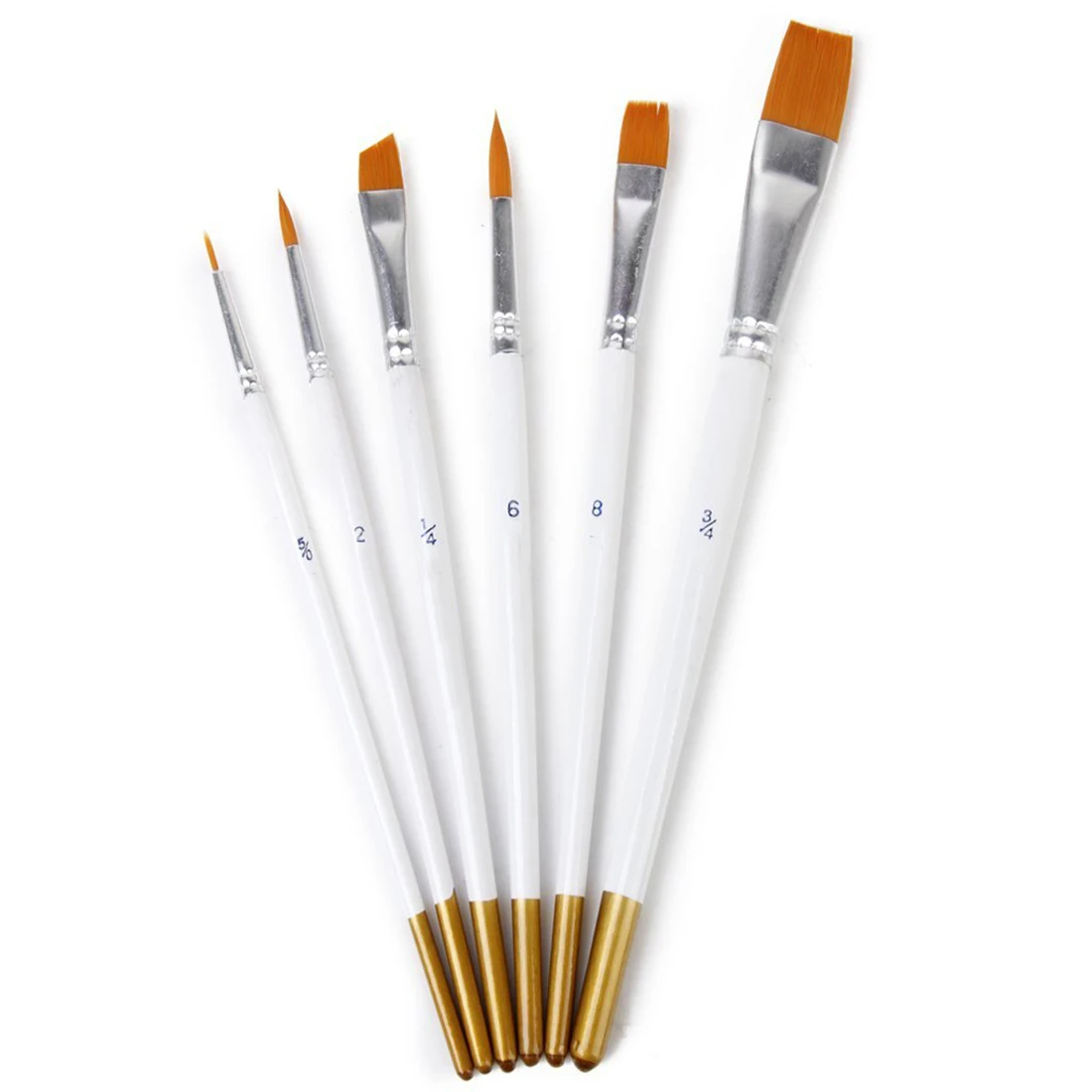 NEW 6 pieces Watercolor oil Paint brush Multi function Paint brush Art