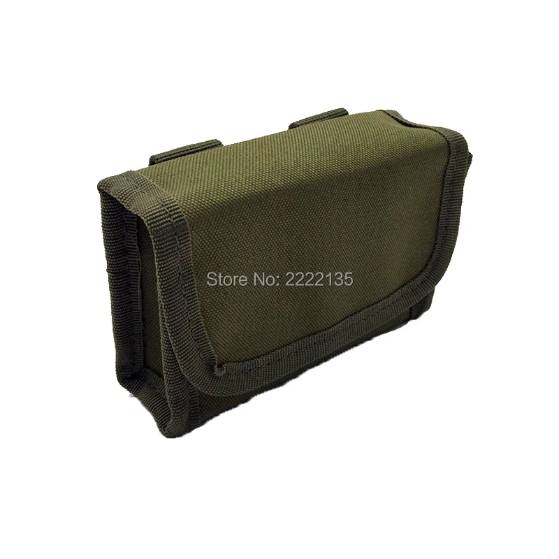 

Tactical 10 Round Shotgun Shotshell Reload Holder Molle Pouch for 12 Gauge/20G Magazine Pouch Ammo Round Bags