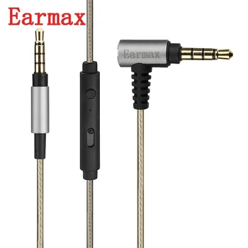 

Earmax 3.5mm Headphone Upgrade Cable 1.2m OFC Silver Plating Wire Core Aux Audio Cable For ATH-MSR7 SR5 AR5 WS1100 For MDR-1A