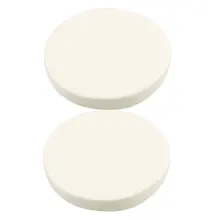 YOST! 3," косметический для лица Мягкий бежевый Круглый спонж для нанесения пудры для леди 2 шт