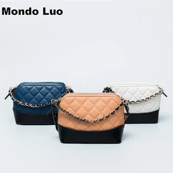 

2018 New Women Bag Mini Ringling Chain Rangers Bag Single Shoulder Skew Satchel Panelled Bag