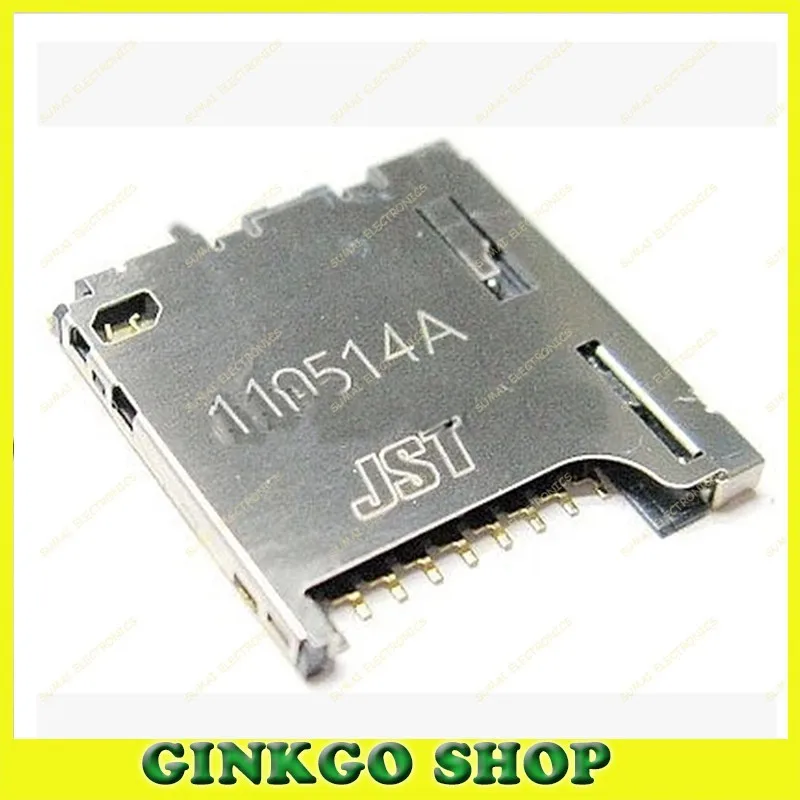 100Pcs 11Pin SD Memory Card Socket Slot PCB Mount SMT Solder Connector