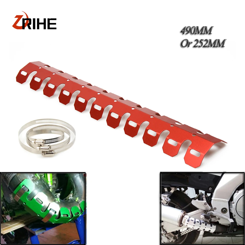

Dirt bike Exhaust Muffler Pipe Leg Protector Heat Shield Cover For Yamaha YZF600R YZF R125 R25 R3 R6 R1 YBR 125 MT 03 25 07 FZ6