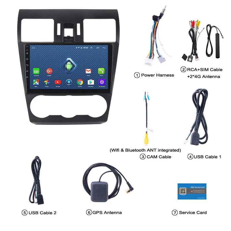 Discount 4G Lte All Netcom Android 8.0 Car DVD Multimedia Player GPS for Subaru Forester XV WRX 2012-2016 navigation 4