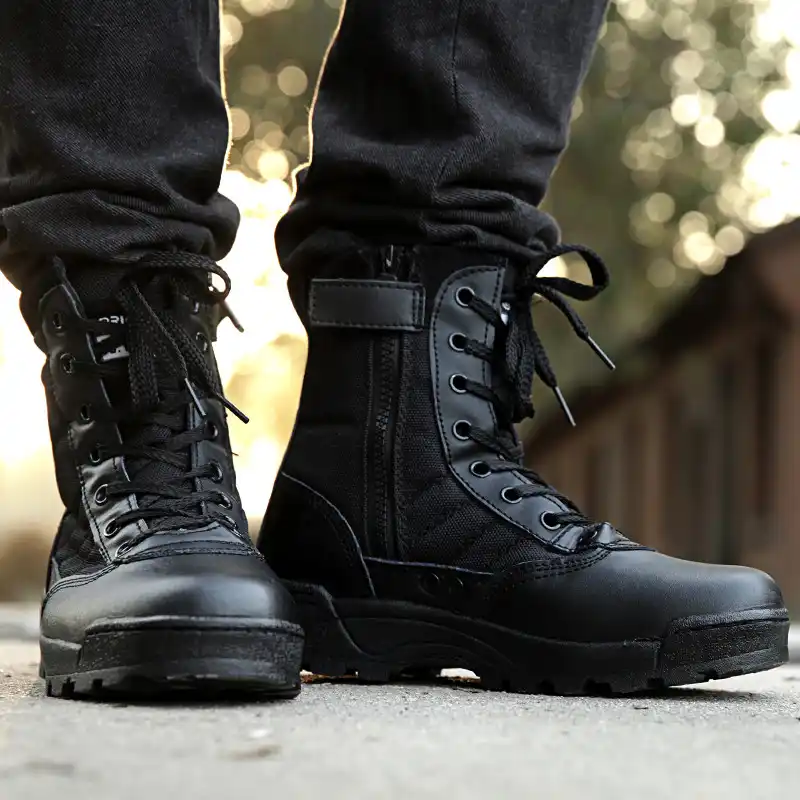 mens combat boots fashion