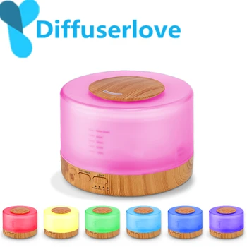 

Diffuserlove 500ml Air Humidifier Remote Control Essential Oil Diffuser Cool Mist Humidifier EU AU UK US Plug LED Humidifier
