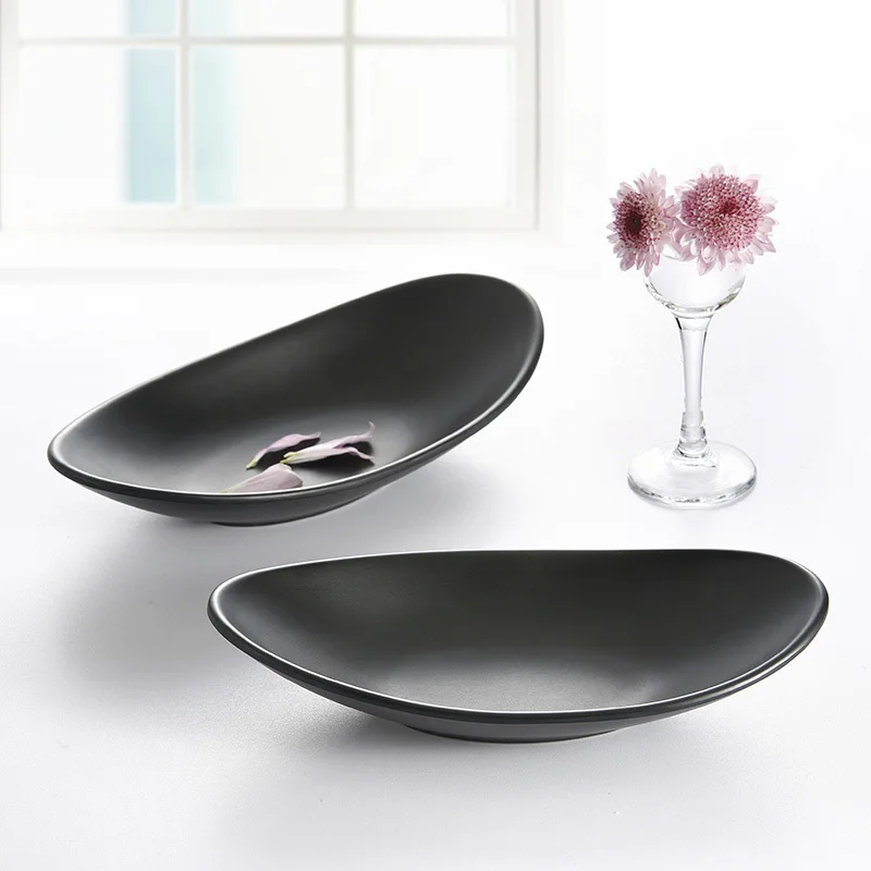 Unique Boat shape Melamine Dish/Plateboat ribplate storageplates