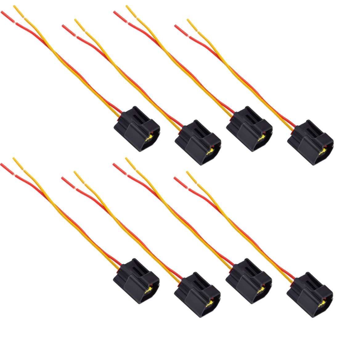 CITALL 8pcs Ignition Coil Harness Connector Modular for Ford Focus