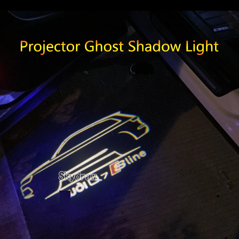 2PCS/set For AUDI Q7 (2016 2018) Car LED Door Warning Light Projector