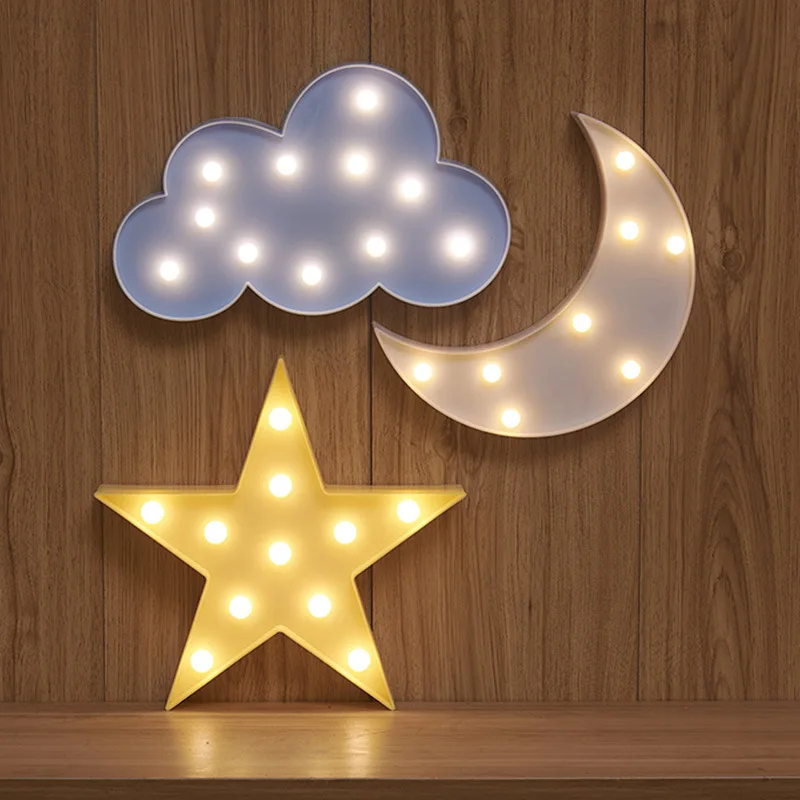 Luzes da Noite adorável nuvem estrela lua led Certificado : Ccc, rohs, ce