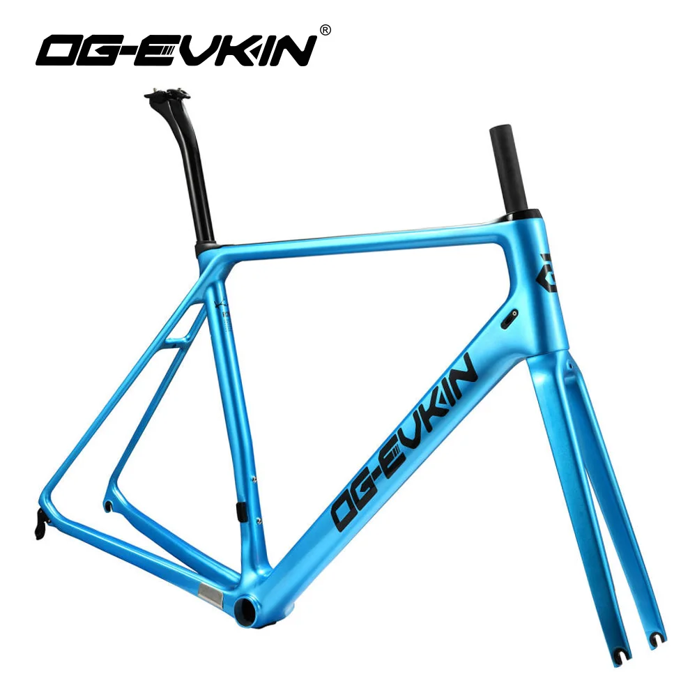 

2018 Top T1000 Carbon Road Frame UD Glossy Road Bicycle Frames Carbon Di2 Climbing Fork Seat Post Clamp BB86 Glossy XS S M L
