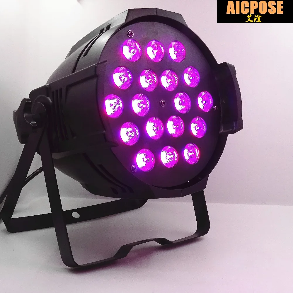 Dentro e Fora 20 Unidades e lotes 18 12 w Luzes Poder Led Par 18x12 w Rgbw 4em1 Levou Par Pode Par 64 Refletor Led dj Stage Projector Luz 33 stage light