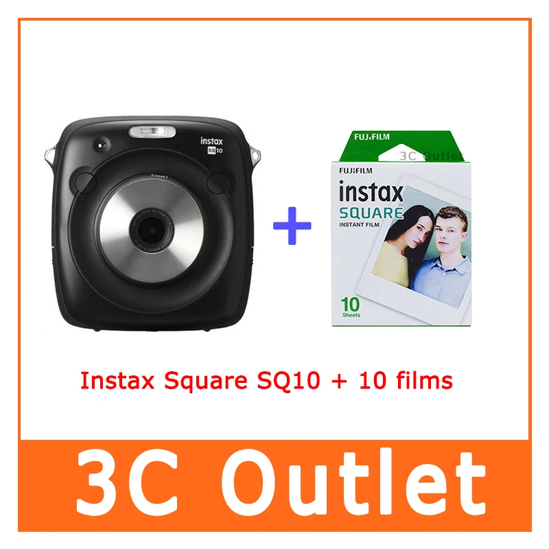 2017 новое поступление Fujifilm гибридная мгновенная камера Instax квадратная SQ10 + пленка