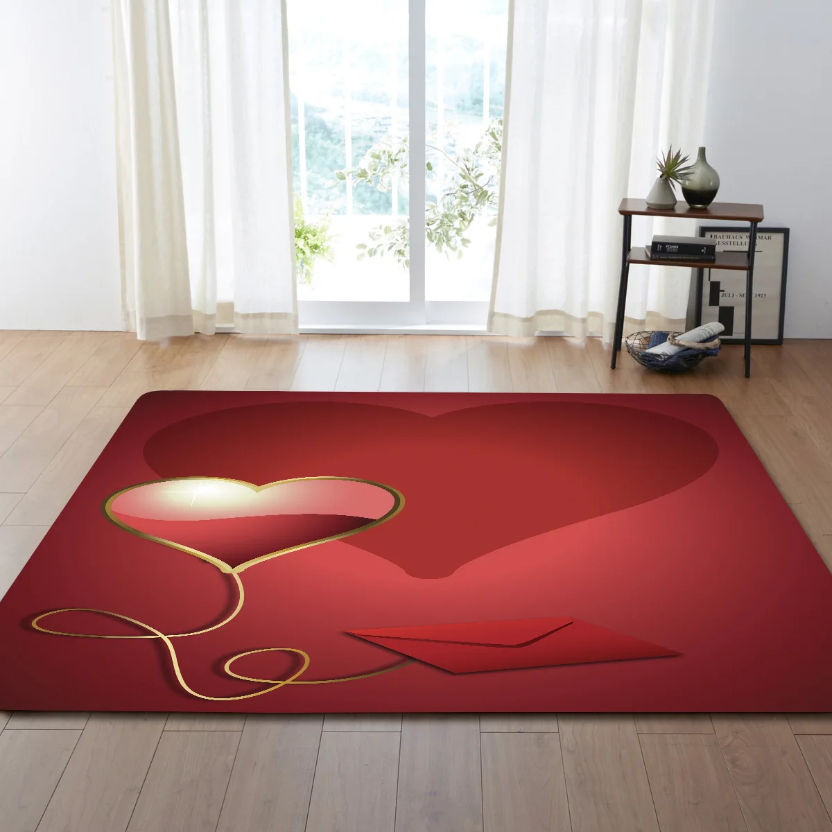 7 цветов DeMissir принт красное сердце большой ковер для гостиной нескользящий ковер детский игровой коврик коврики Tapete alfombra tapis salon teppich
