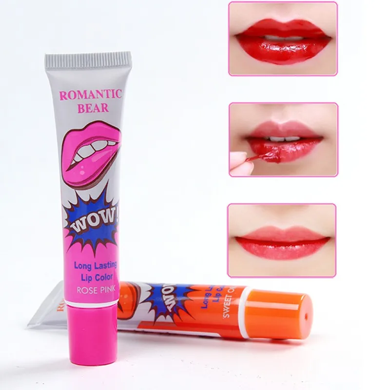 

6PCS/LOT MS Long Lasting Lip Gloss Tint Tattoo Mask Waterproof Sticker Matte Lipstick Brand Makeup Oil Gel Women Balm Cosmetic