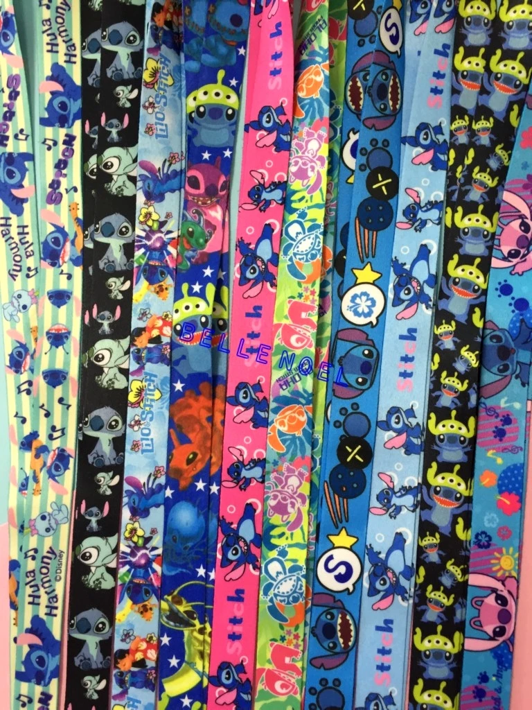 

20 Pcs mix stitch popular Anime Cartoon Neck Straps Lanyards key ID Card L626