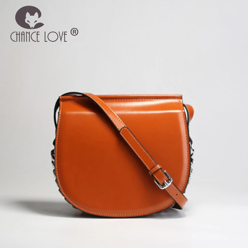 

Chance Love bags for women 2018 chain saddle bag female fashion female simple stereotypes wild Genuine leather Shoulder bags