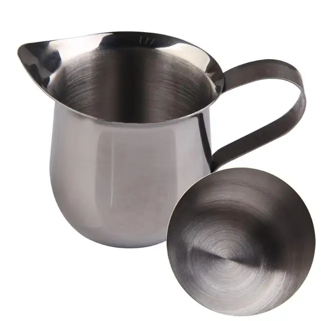 Cheap New 90ml/150ml/240ml Stainless Steel Coffee Cup Mug Milk Frothing Pitchers Jug Cup Espresso Latte Art Mug Jug Foam Container Cheap New 90ml/150ml/240ml Stainless Steel Coffee Cup Mug Milk Frothing Pitchers Jug Cup Espresso Latte Art Mug Jug Foam Container
