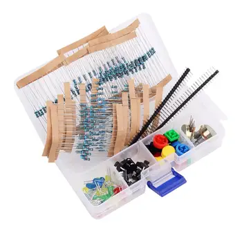 Electronics Component Pack with resistors, LEDs, Switch, Potentiometer for Arduino for UNO, MEGA2560, Raspberry Pi 6