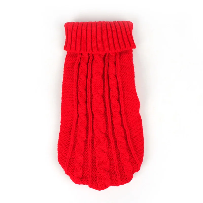 

Puppy Pet Sweater Classic Cable Turtleneck Dog Sweater Apparel for Small Dogs Cats Soft Comfortable Knitted Doggy Clothes Pink