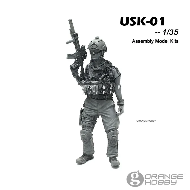 OHS YuFanModel 1/35 USK-01-08 USK серия спецназ Часть I сборка военные полимерные миниатюры Модели Строительные наборы oh - Цвет: USK-01