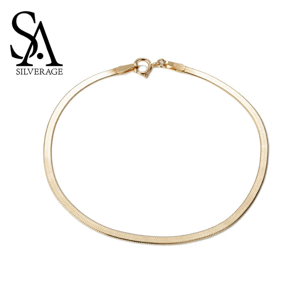 gold snake chain bracelet