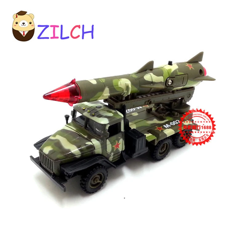 

1:43 ETI Russian military Intercontinental Missile alloy car model in original box pull back muical flashing toy for children